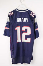 VINTAGE NFL REEBOK NEW ENGLAND PATRIOTS BRADY JERSEY (XL)