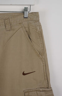 VINTAGE REWORK CARGO CAPRI SHORTS W34