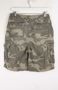 VINTAGE CAMO CARGO SHORTS W30