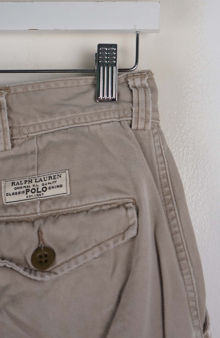 VINTAGE POLO RALPH LAUREN CARGO SHORTS W30