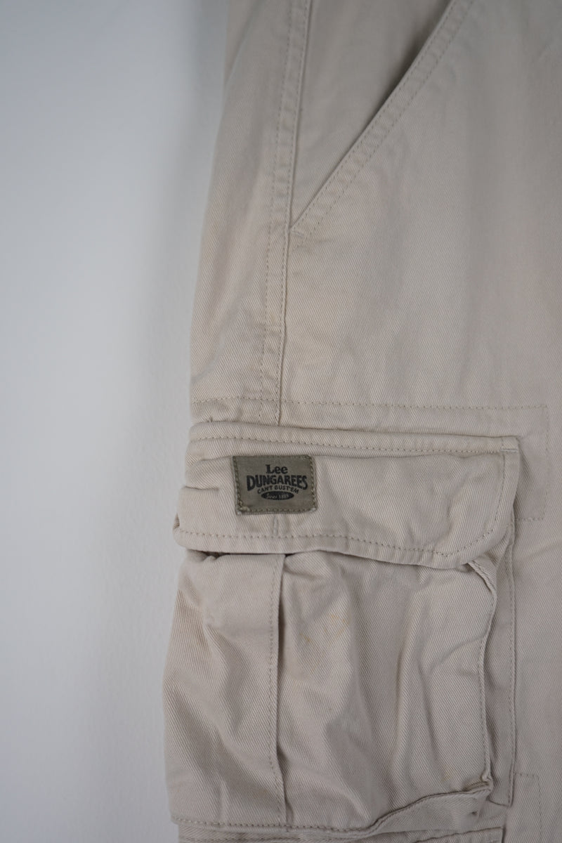 VINTAGE LEE DUNGAREES CARGO SHORTS W33