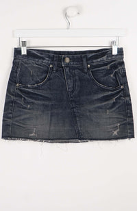 VINTAGE Y2K DENIM SKIRT (SIZE 10)
