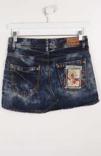 VINTAGE Y2K DENIM SKIRT (SIZE 12)