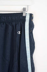 VINTAGE CHAMPION SNAP TRACK PANTS (M)