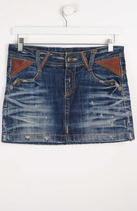 VINTAGE Y2K DENIM SKIRT (SIZE 14) 