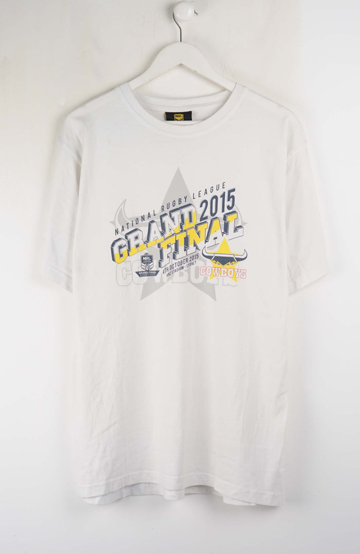 VINTAGE NRL COWBOYS GRAND 2015 FINAL T-SHIRT (L)