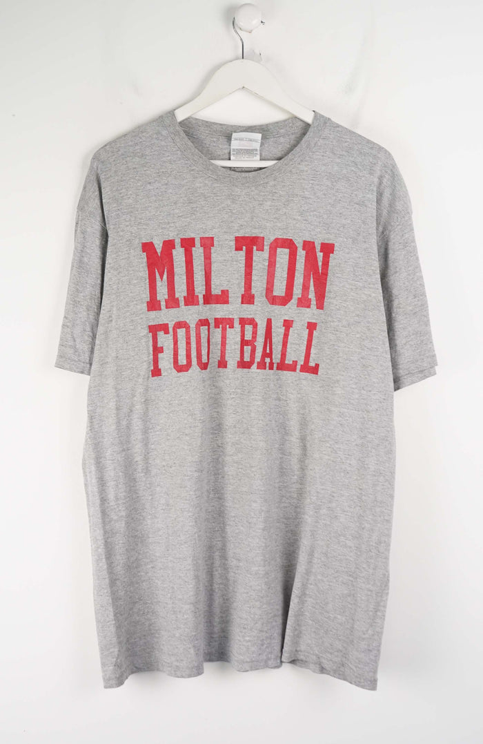 VINTAGE NIKE MILTON FOOBALL T-SHIRT (L)