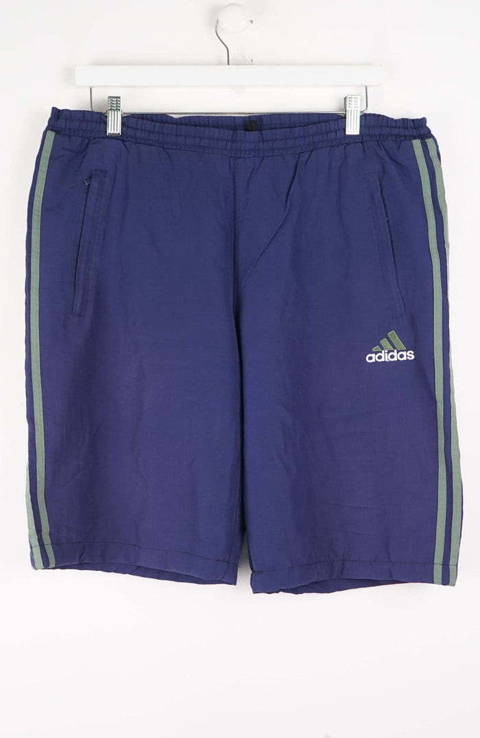 VINTAGE ADIDAS TRACK PANT SHORTS (XL)