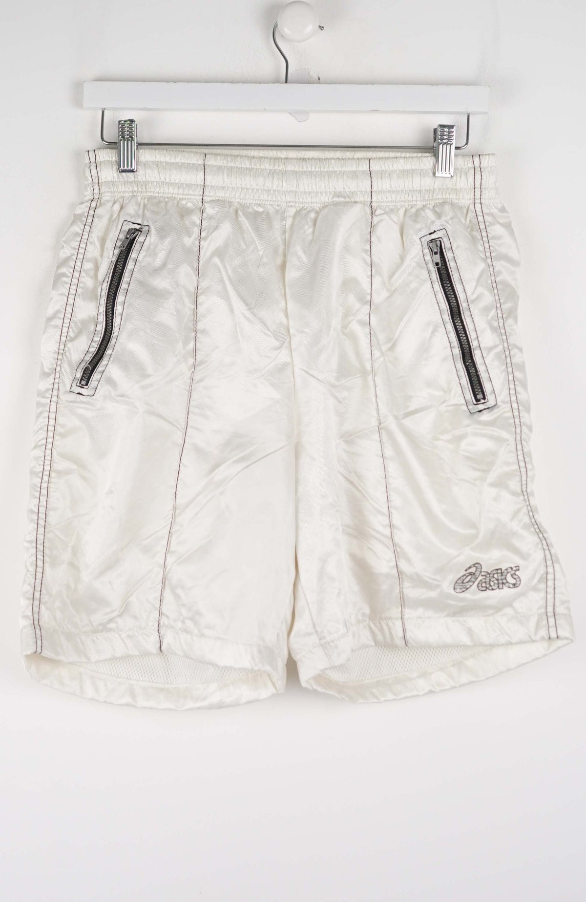 VINTAGE ASICS TRACK PANT SHORTS (M)