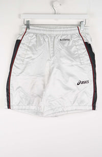 VINTAGE ASICS TRACK PANT SHORTS (S)