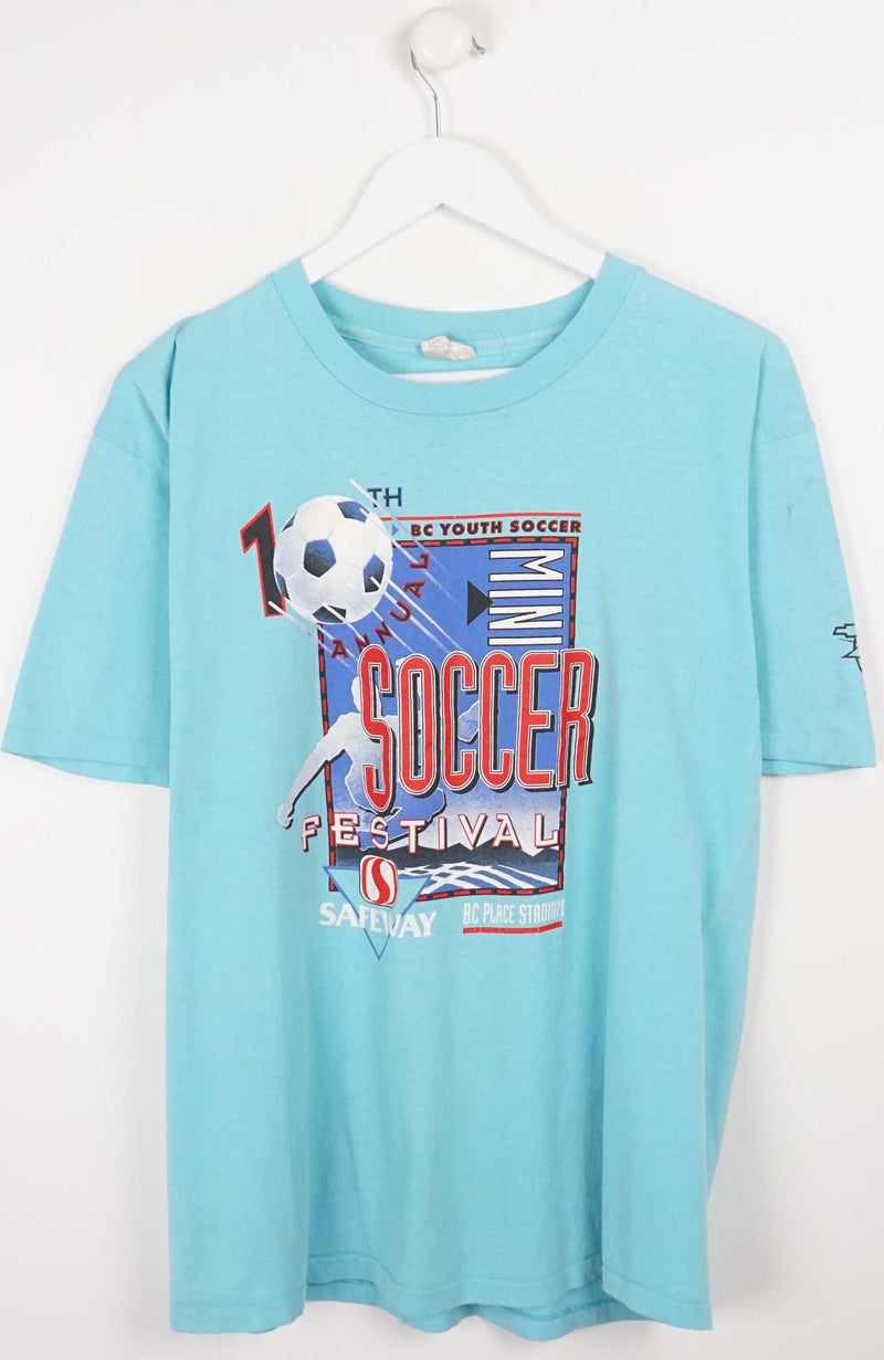 VINTAGE SOCCER ADIDAS T-SHIRT (M)