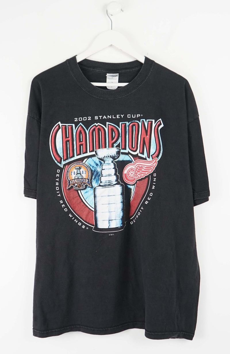 VINTAGE DETRIOT RED WINGS STANLEY CUP T-SHIRT (XL)