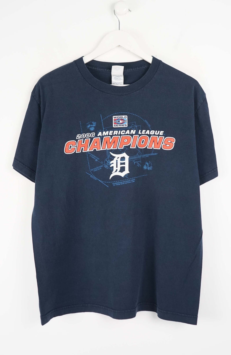 VINTAGE DETRIOT TIGERS 2006 AMERICAN LEAGUE CHAMPIONS T-SHIRT (M)