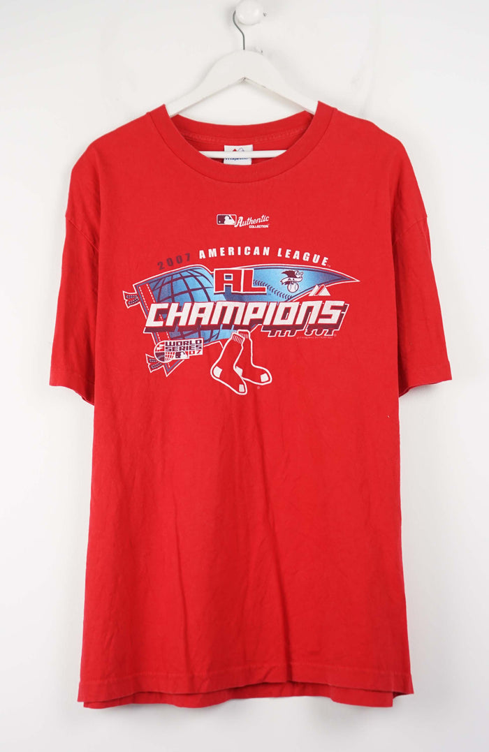 VINTAGE 2007 AMERICAN LEAGUE AL CHAMPION RED SOX T-SHIRT (XL)