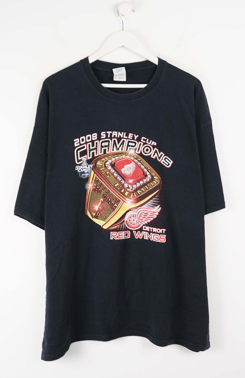 VINTAGE DETRIOT RED WINGS STANLEY CUP T-SHIRT (XXL)
