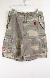 VINTAGE ABERCROMBIE CAMO CARGO SHORTS W35