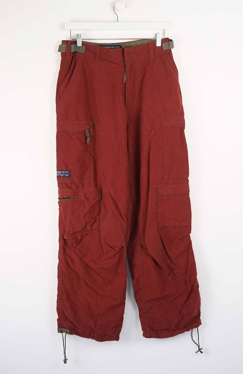 VINTAGE ABERCROMBIE AND FITCH TRACK PANTS (M)