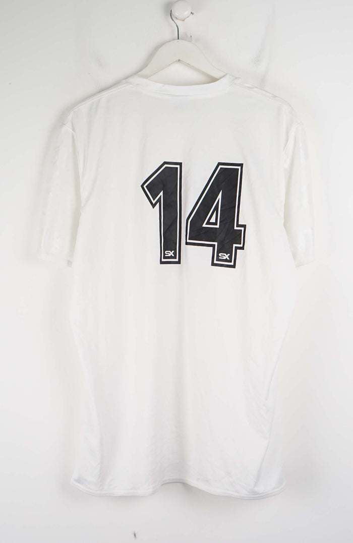 VINTAGE ADIDAS EZ ROCK - MORE MUSIC VARIETY JERSEY T-SHIRT (L)
