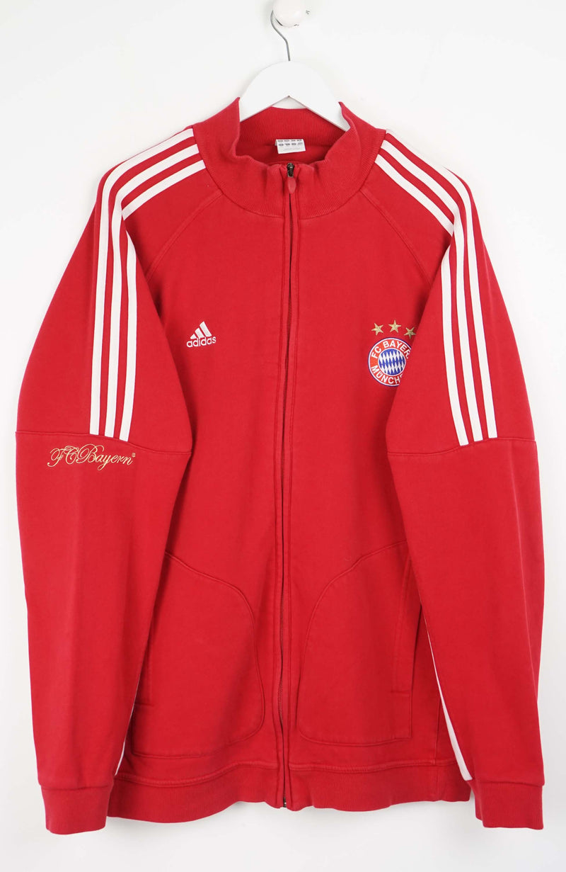 VINTAGE ADIDAS FC BAYERN MUNHEN FULL ZIP SWEATER (XL)
