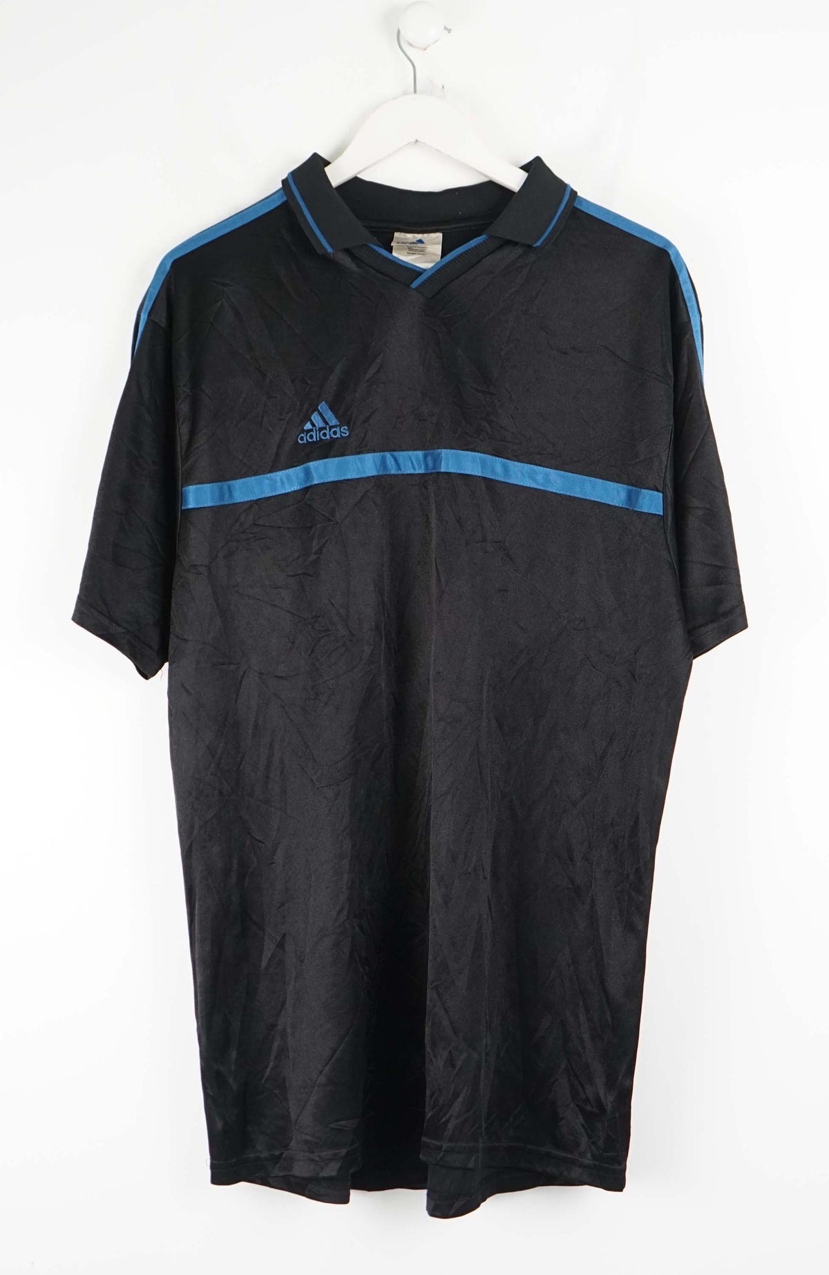VINTAGE ADIDAS JERSEY POLO SHIRT (L)