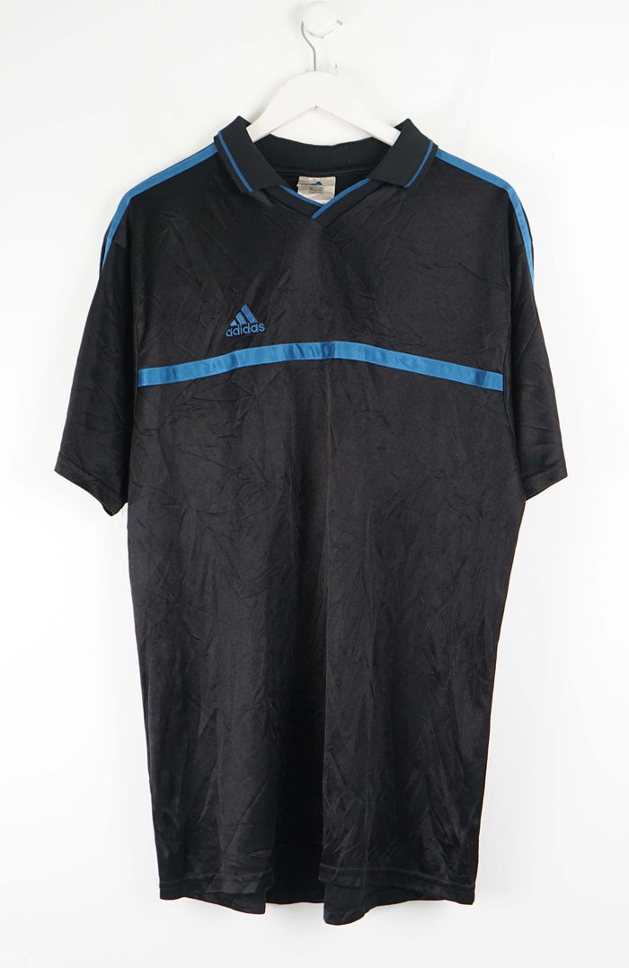 VINTAGE ADIDAS JERSEY POLO SHIRT (L)