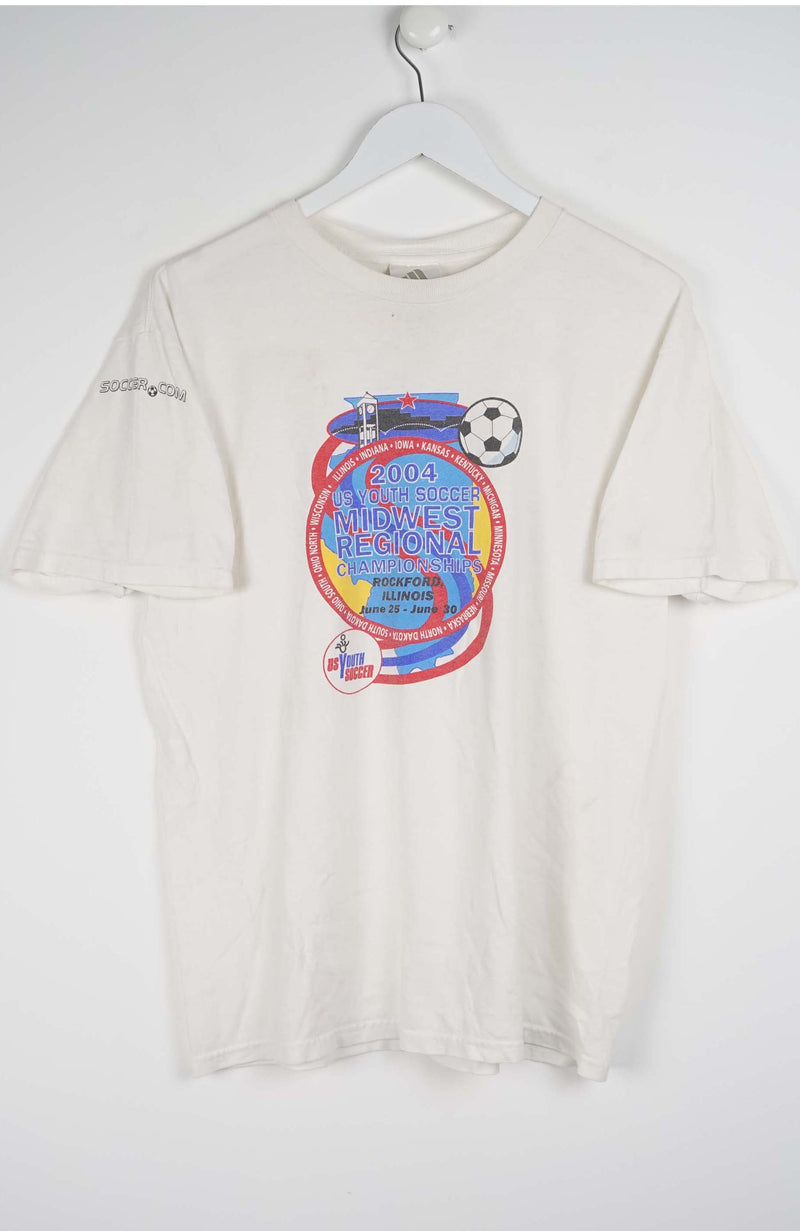VINTAGE ADIDAS SOCCER T-SHIRT (M)