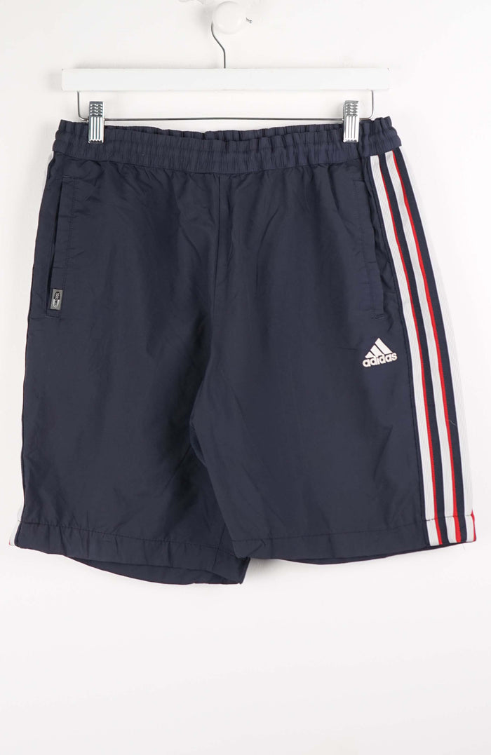 VINTAGE ADIDAS TRACK PANT SHORTS (S)