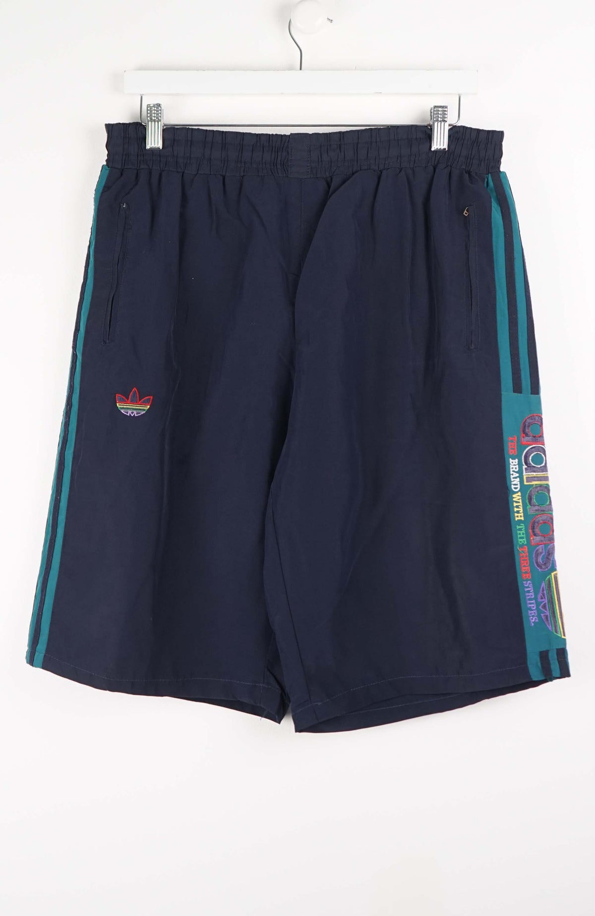 VINTAGE ADIDAS TRACK PANT SHORTS (L)