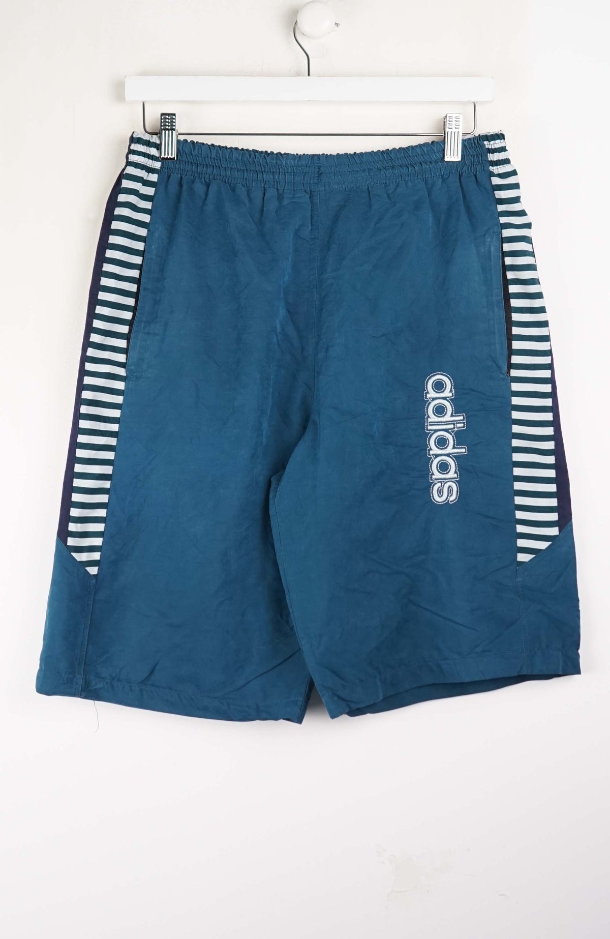 VINTAGE ADIDAS TRACK PANT SHORTS (M)