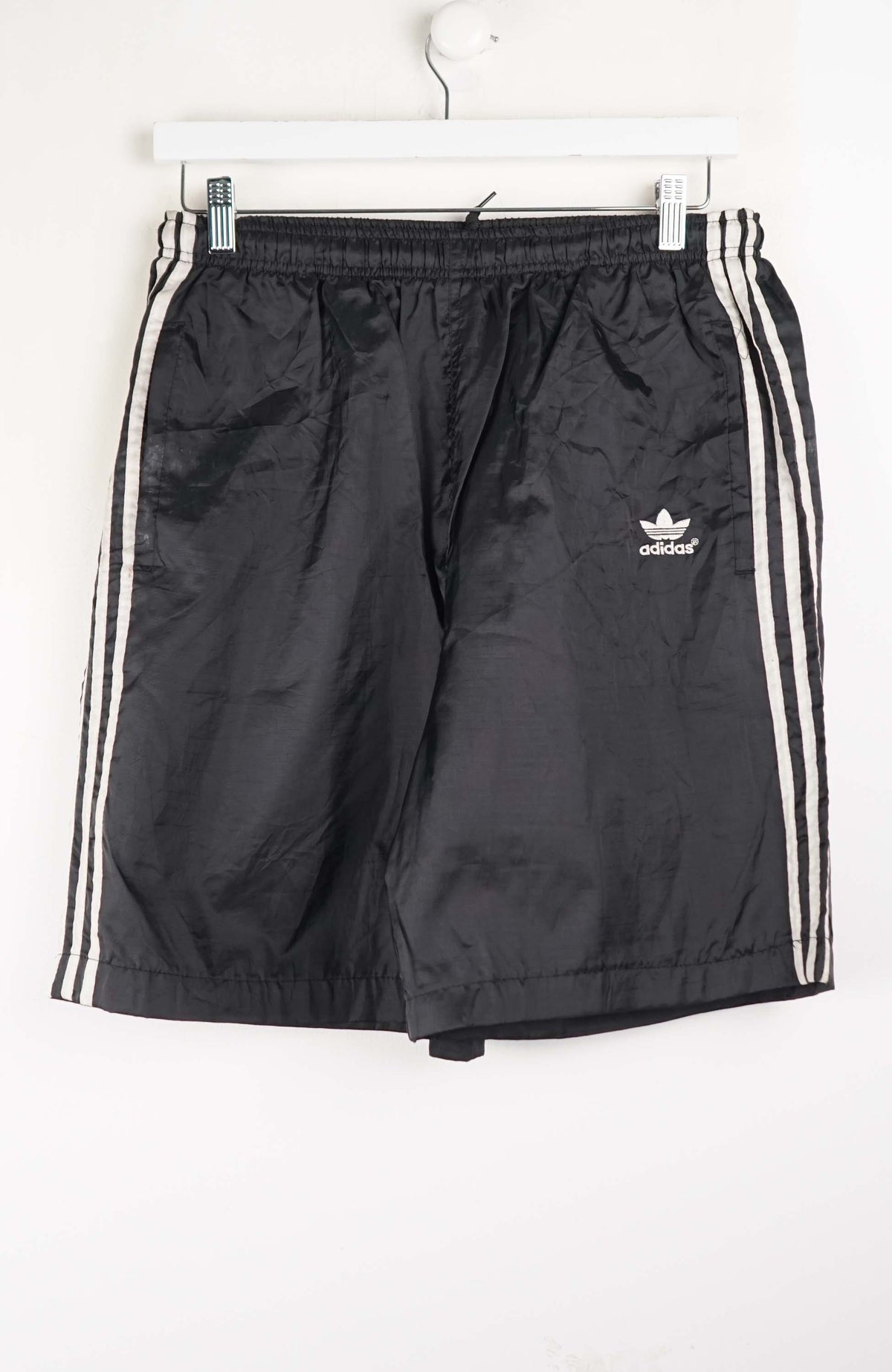 VINTAGE ADIDAS TRACK PANT SHORTS (S)