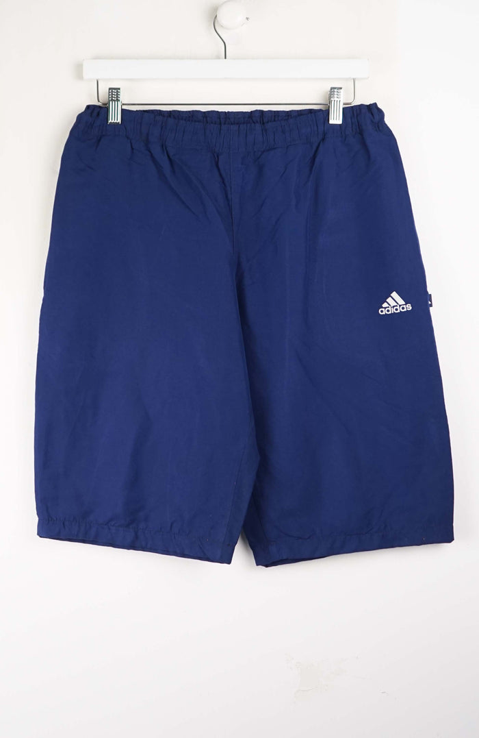VINTAGE ADIDAS TRACK PANT SHORTS (S)