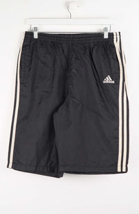 VINTAGE ADIDAS TRACK PANT SHORTS (S)