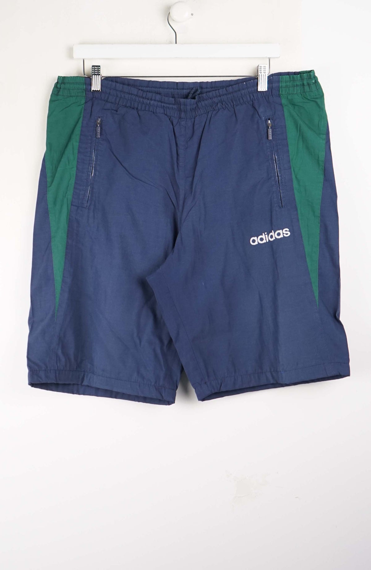 VINTAGE ADIDAS TRACK PANT SHORTS (XL)