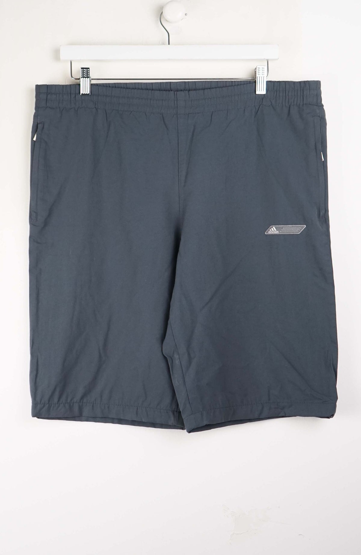 VINTAGE ADIDAS TRACK PANT SHORTS (XL)