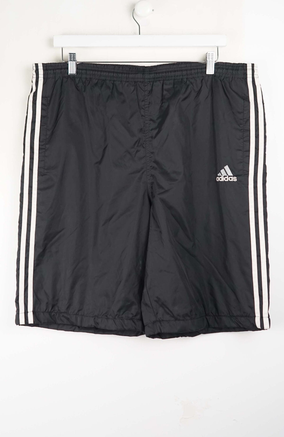 VINTAGE ADIDAS TRACK PANT SHORTS (XL)