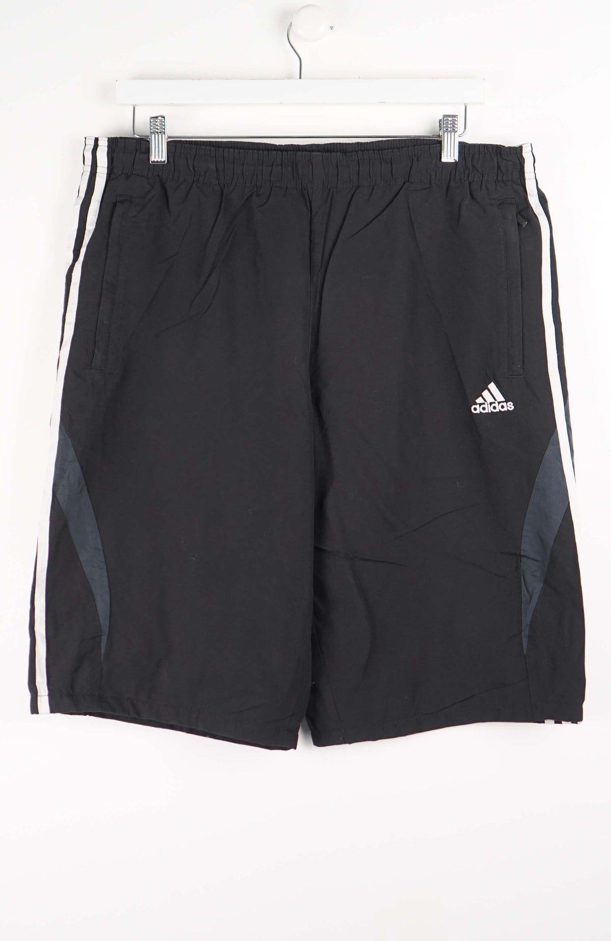 VINTAGE ADIDAS TRACK PANT SHORTS (XL)