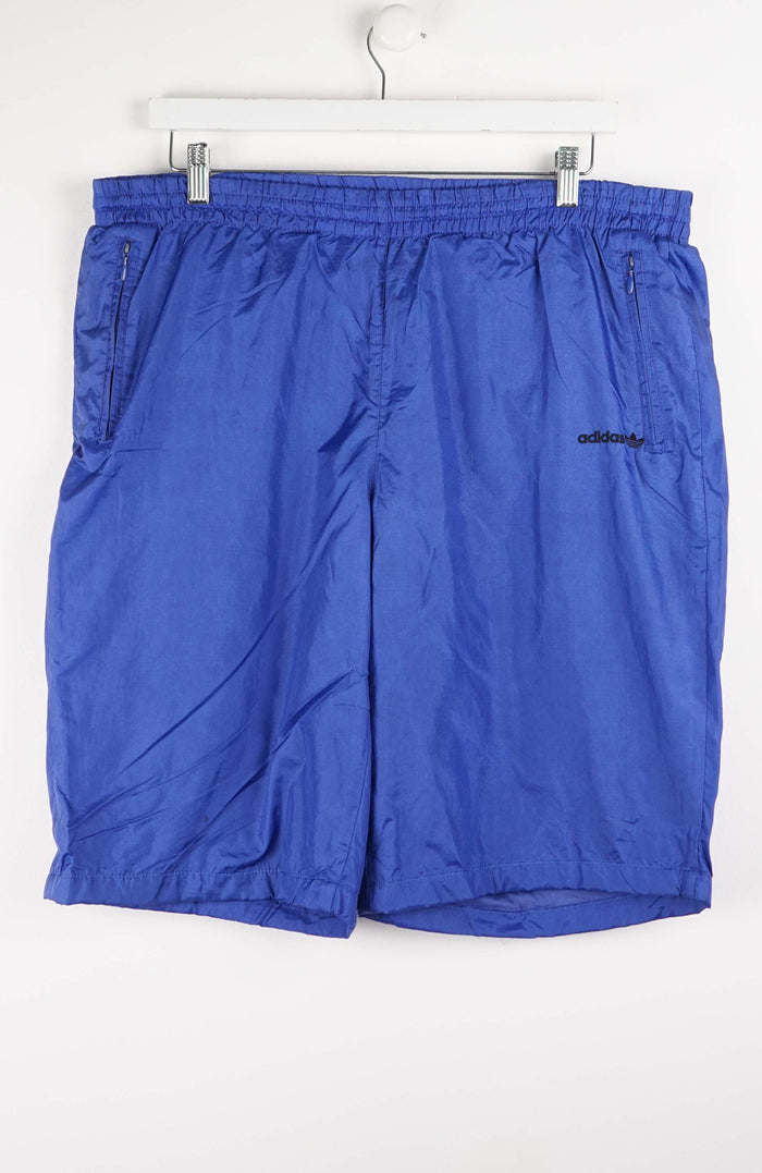 VINTAGE ADIDAS TRACK PANT SHORTS (XL)