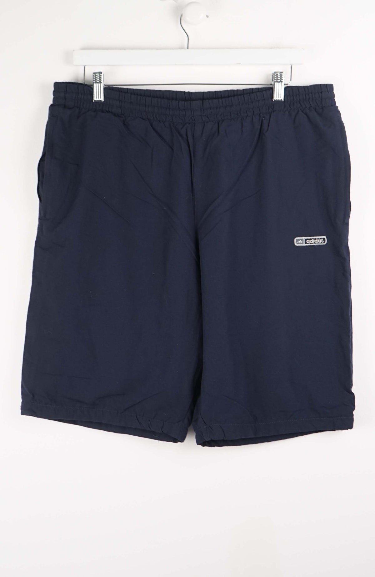 VINTAGE ADIDAS TRACK PANT SHORTS (XL)