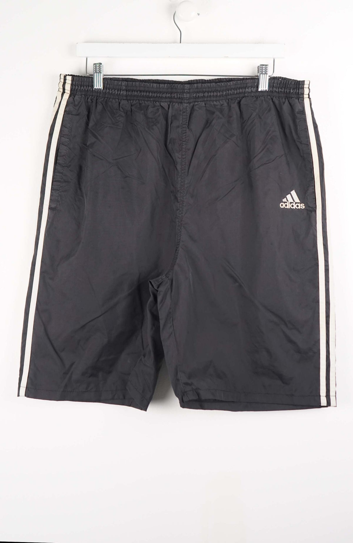 VINTAGE ADIDAS TRACK PANT SHORTS (XL)