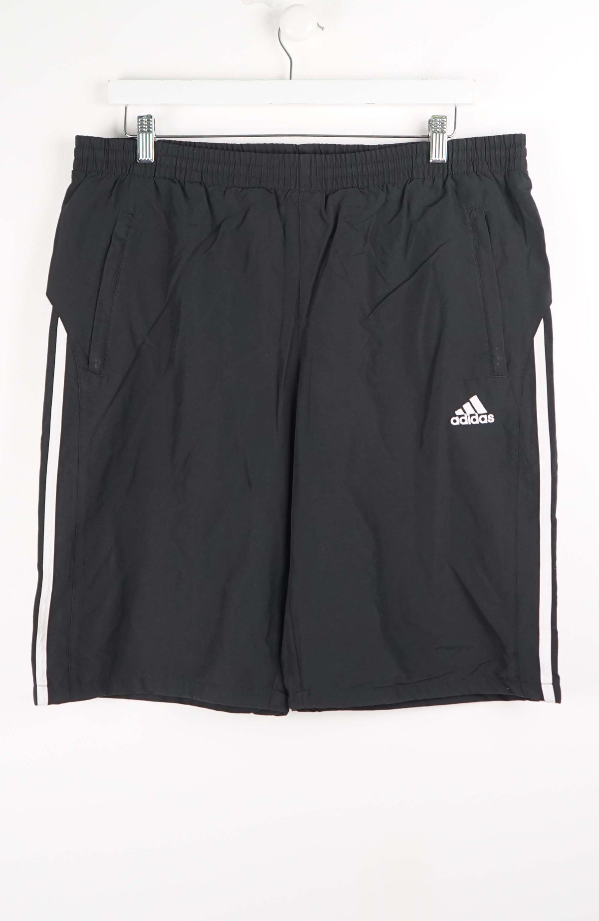 VINTAGE ADIDAS TRACK PANT SHORTS (XL)