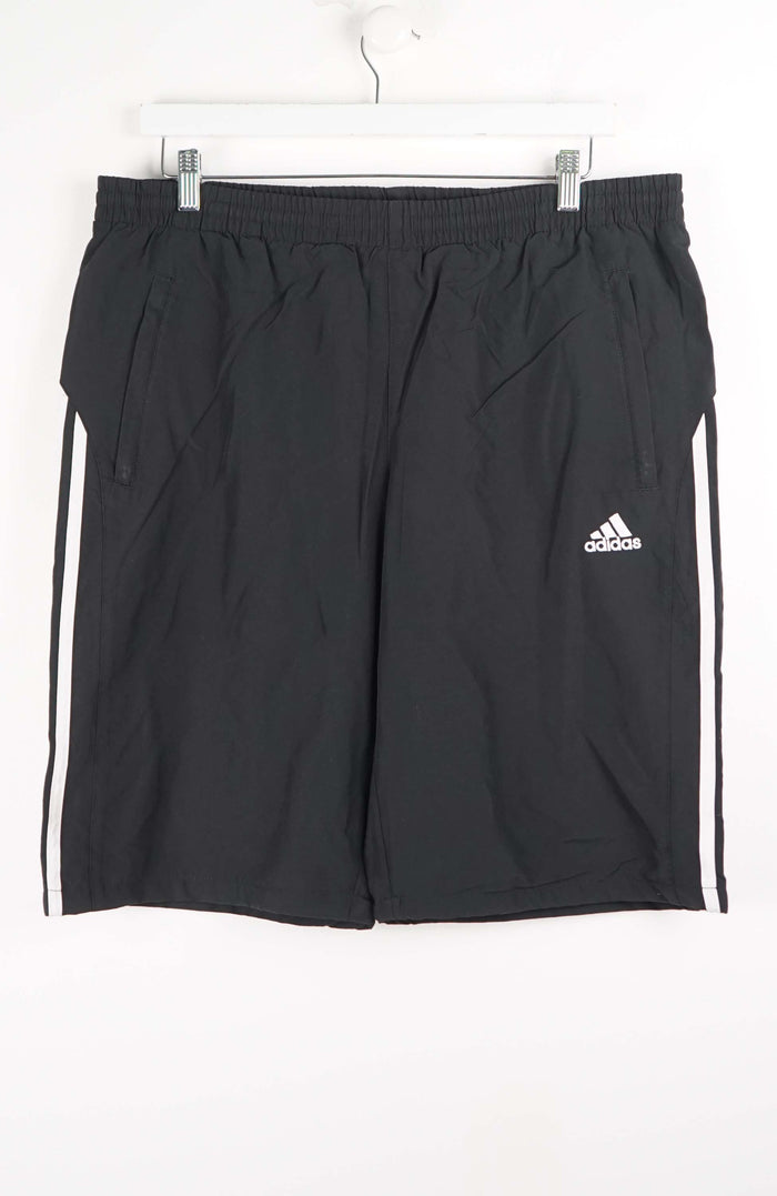 VINTAGE ADIDAS TRACK PANT SHORTS (XL)