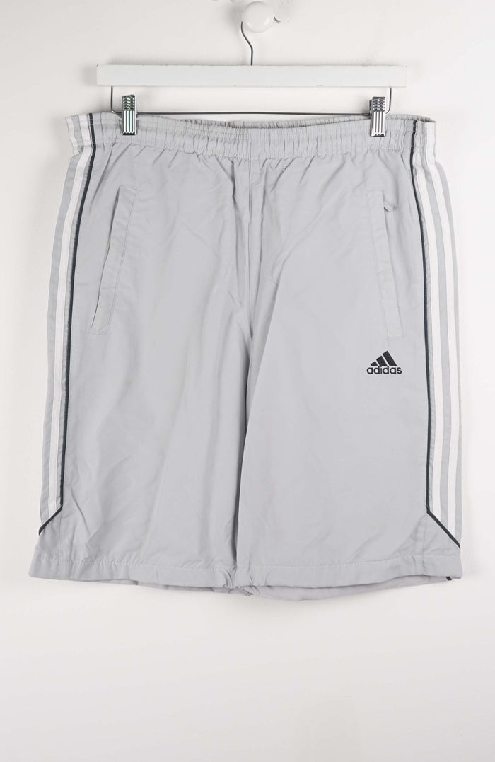 VINTAGE ADIDAS TRACK PANT SHORTS (XL)