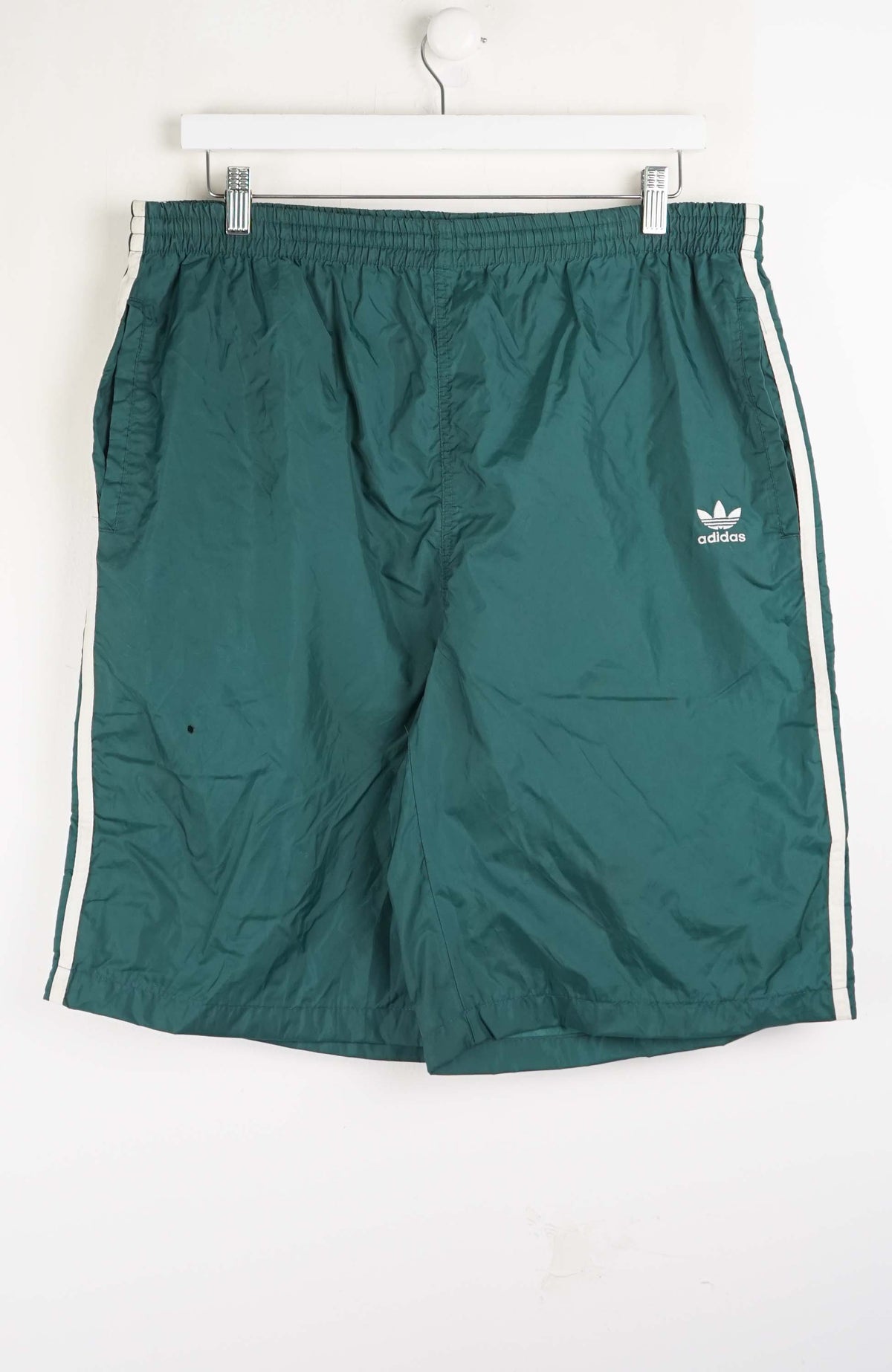 VINTAGE ADIDAS TRACK PANT SHORTS (L)