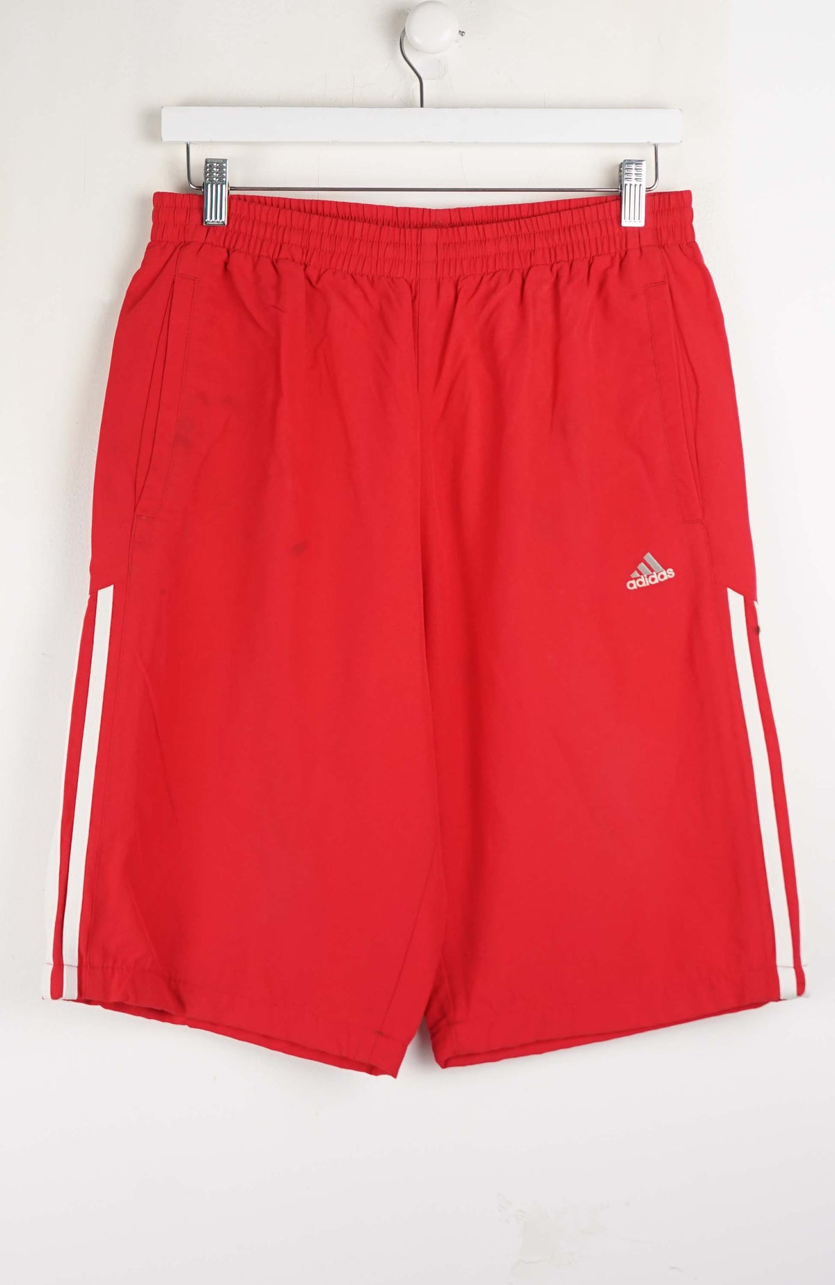 VINTAGE ADIDAS TRACK PANT SHORTS (M)