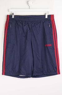 VINTAGE ADIDAS TRACK PANT SHORTS (M)