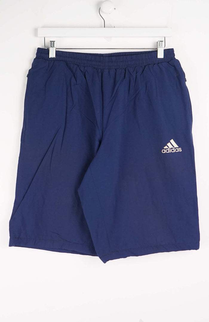 VINTAGE ADIDAS TRACK PANT SHORTS (S)