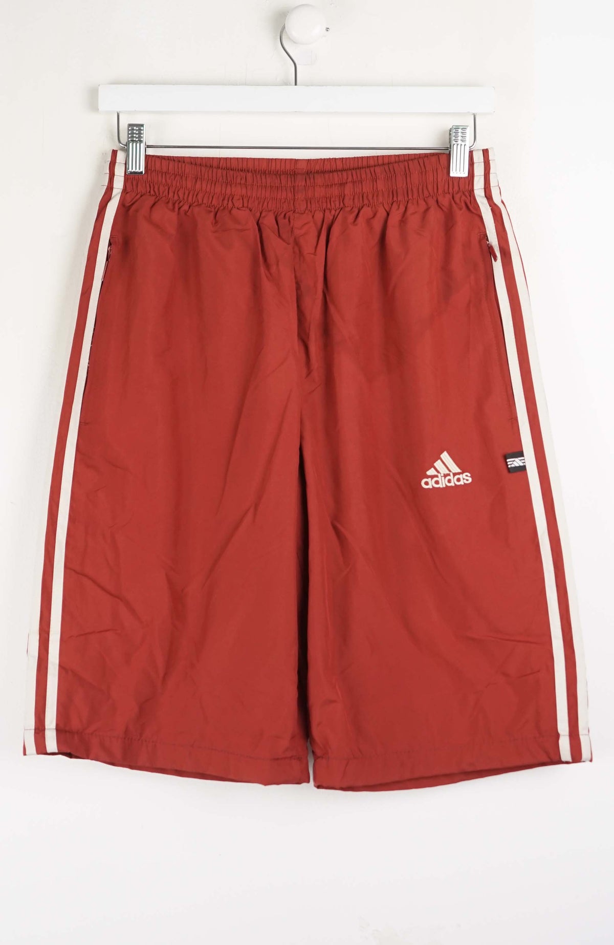 VINTAGE ADIDAS TRACK PANT SHORTS (S)