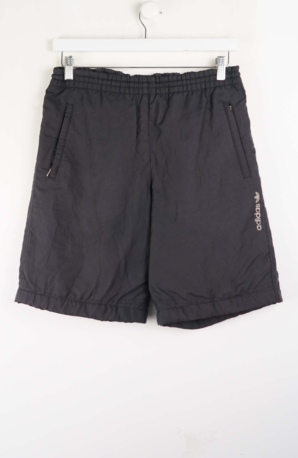 VINTAGE ADIDAS TRACK PANT SHORTS (S)
