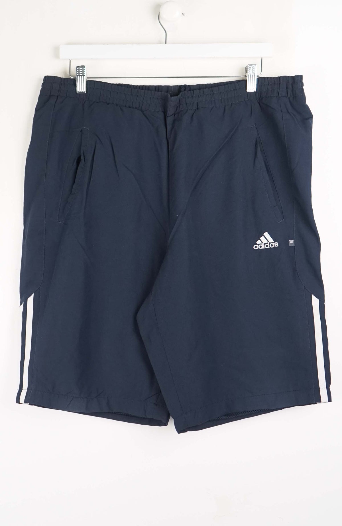 VINTAGE ADIDAS TRACK PANT SHORTS (XL)