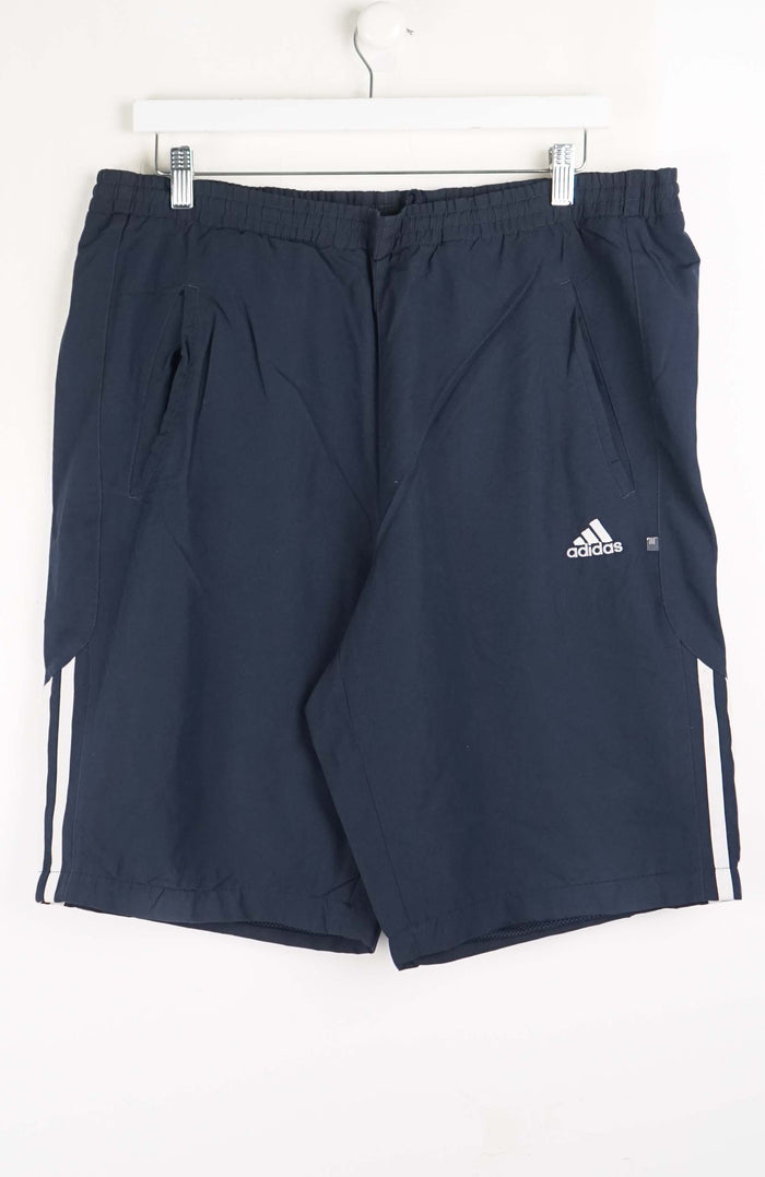 VINTAGE ADIDAS TRACK PANT SHORTS (XL)